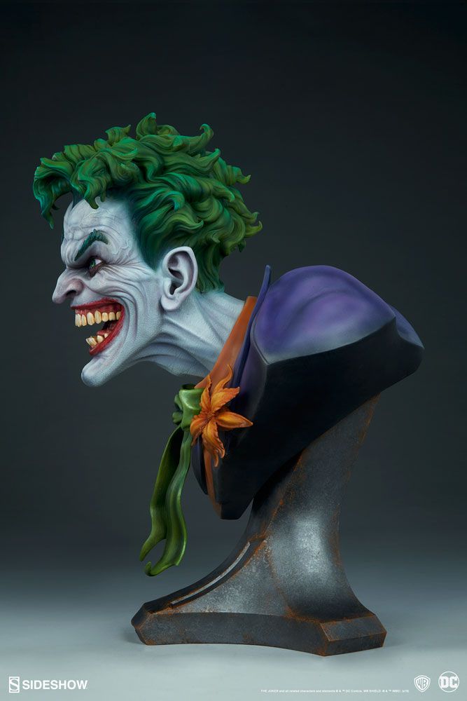 PRÉ VENDA: Estátua Busto Coringa (Joker) Life-Size (DC Comics) Escala 1/1 - Sideshow Collectibles