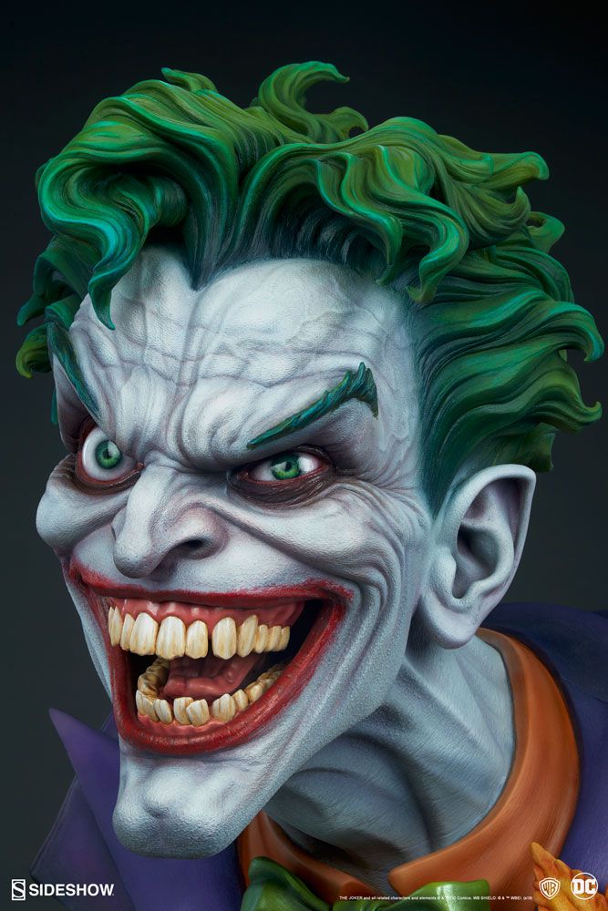 PRÉ VENDA: Estátua Busto Coringa (Joker) Life-Size (DC Comics) Escala 1/1 - Sideshow Collectibles