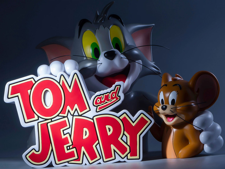PRÉ VENDA: Estátua Busto Tom e Jerry Tom and Jerry Parceiros Na Tela - Soap Studios