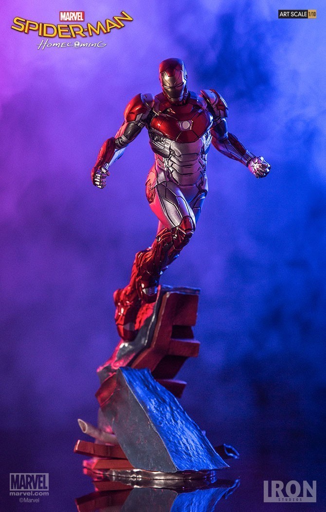 Estátua Homem de Ferro (Iron Man) Mark XLVII: Homem-Aranha De Volta ao Lar (Spider-Man Homecoming) Battle Diorama Series (BDS) Art Scale Escala 1/10 - Iron Studios