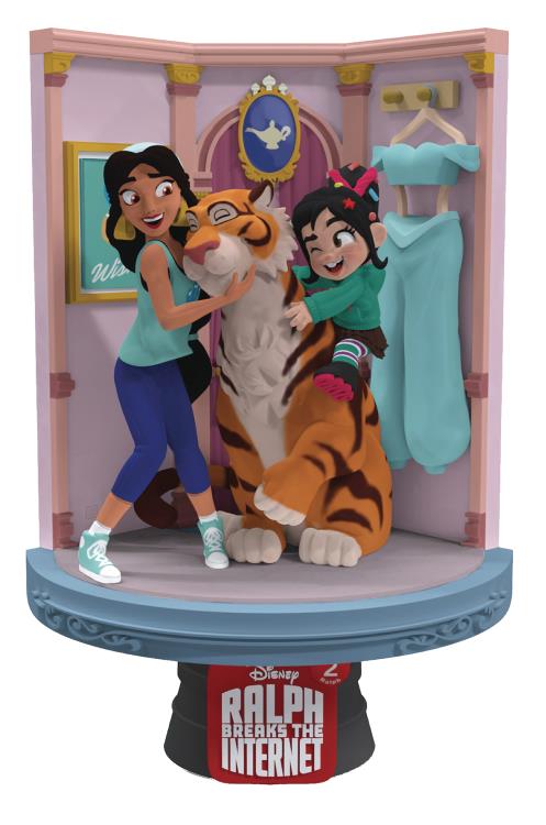 Estátua Diorama Jasmine e Vanellope: WiFi Ralph - Quebrando a Internet (Ralph Breaks The Internet) DS-025 (Disney) - Beast Kingdom
