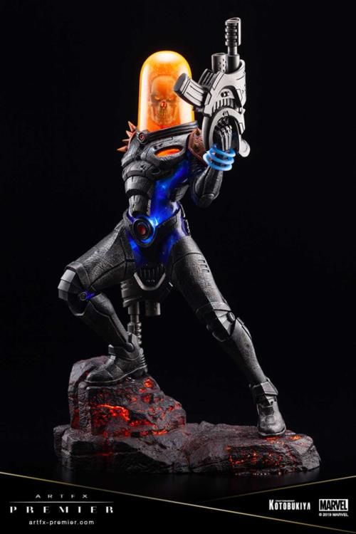 PRÉ-VENDA Estátua Motoqueiro Fantasma Cósmico (Cosmic Ghost Rider): Marvel ArtFX Premier (Limited Edition) - Kotobukiya