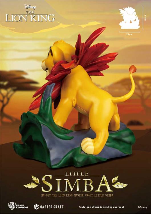 PRÉ VENDA Estátua Simba (Little Simba): O Rei Leão (The Lion King) Master Craft (MC-012) Limited Edition - Beast Kingdom