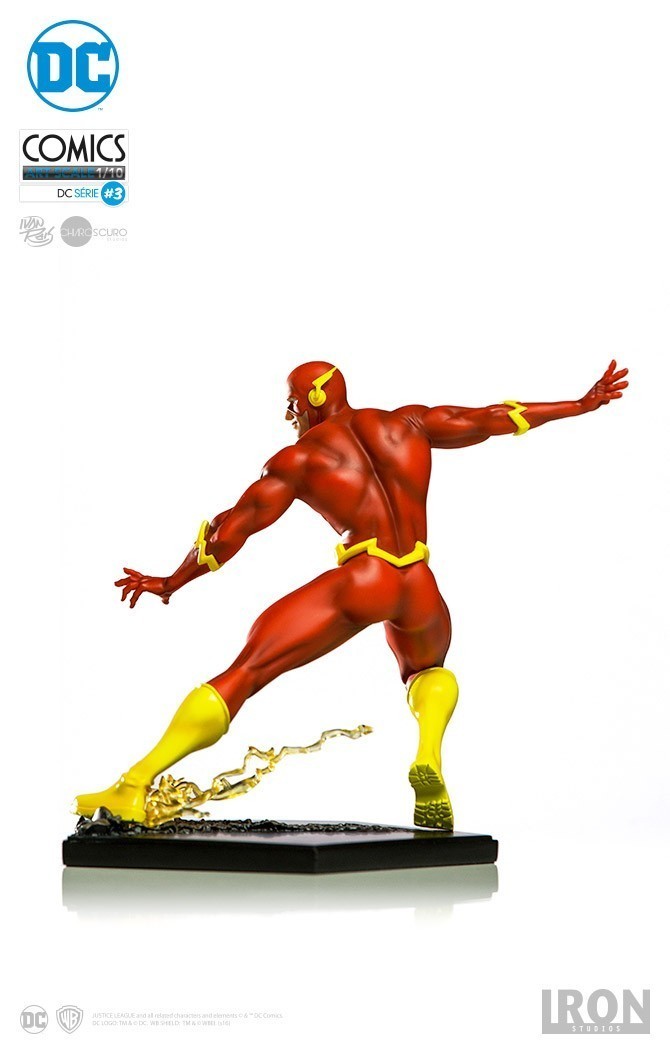 Estátua The Flash: DC Comics (By Ivan Reis) Art Scale Escala 1/10 - Iron Studios