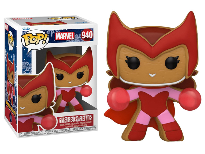 Funko Pop! Biscoito Wanda Feiticeira Scarlate Gingerbread Scarlet Witch: Natal Marvel Vingadores #940 - Funko
