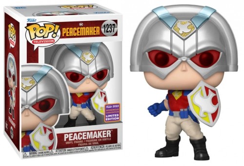 PRÉ VENDA: Funko Pop! Peacemaker Com Escudo: Peacemaker DC Comics #1237 - Funko