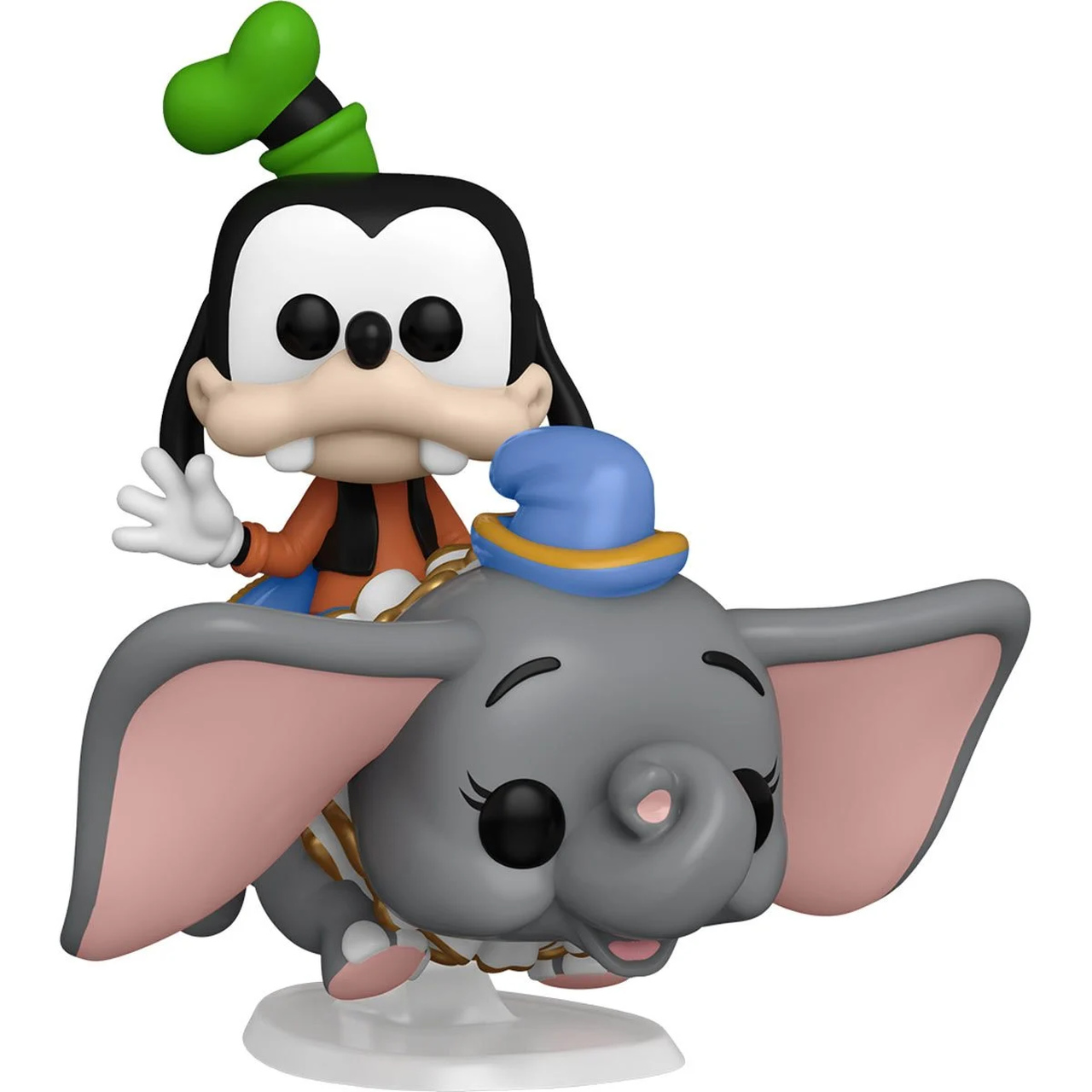Funko Pop Rider! Pateta com Dumbo Goofy Wirh Dumbo: Disney World 50 Anos Super Deluxe  #105 - Funko