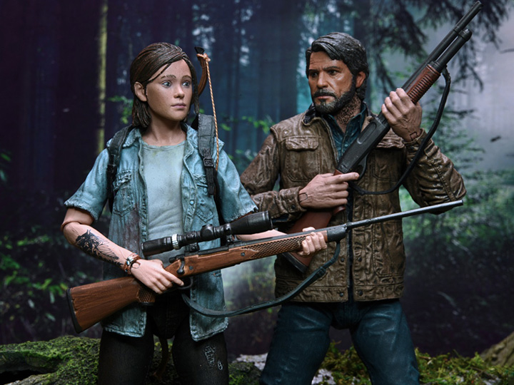 Pack com 2 Action Figure Joel e Ellie: The Last of Us Part II Ultimate Estilo Neca - MKP
