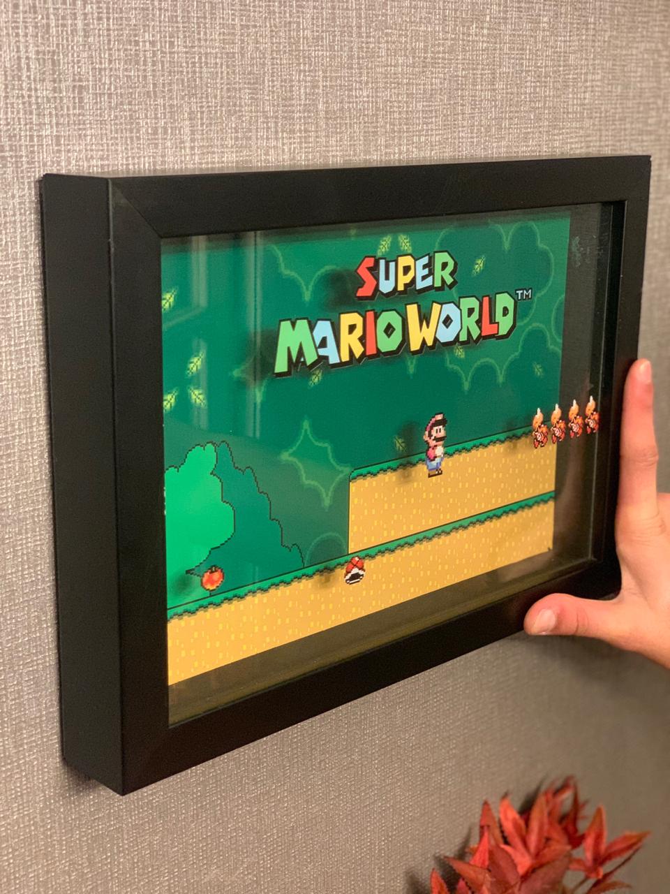 Quadro 3D Fase 1: Super Mario World