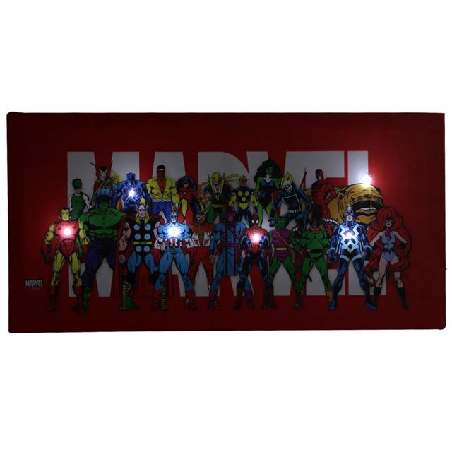 Quadro Canvas com LED Marvel - Zona Criativa