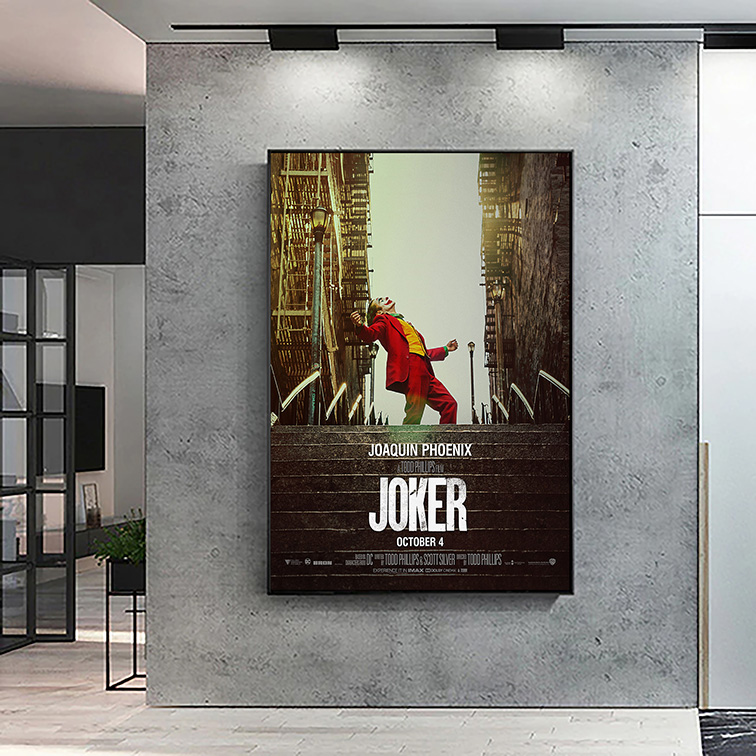 Quadro Canvas Sem Moldura 60x80 Joker Joaquin Phoenix Poster Coringa - MKP