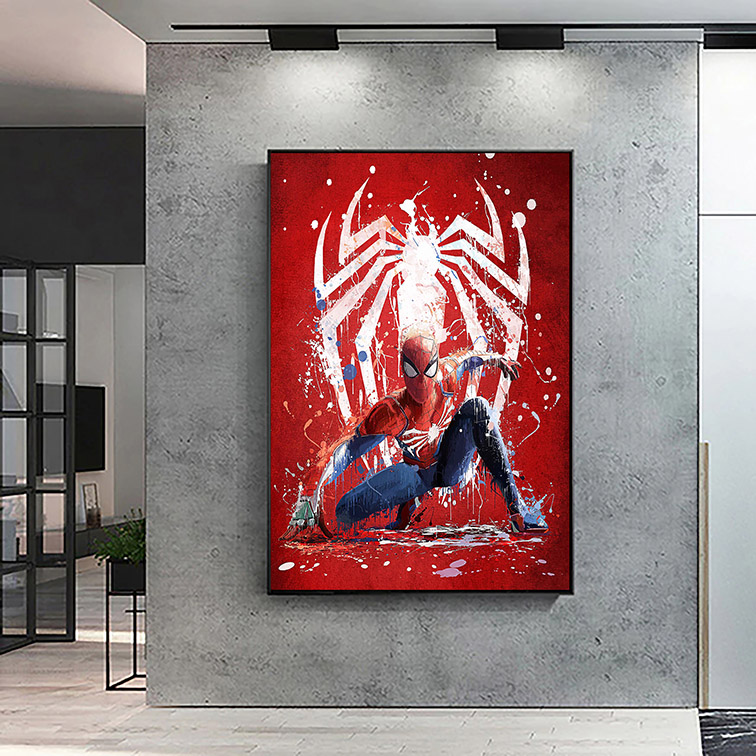 Quadro Canvas Sem Moldura 60x80 The Spectacular Spider-Man Art Painting Homem Aranha - MKP