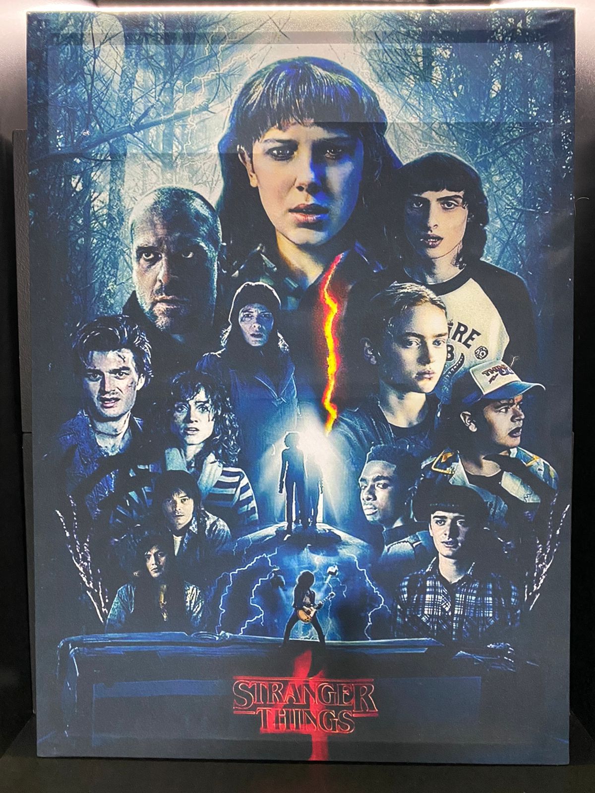 Quadro Canvas Tela de Tecido Poster Stranger Things 4 Temporada: Netflix 70x50 cm