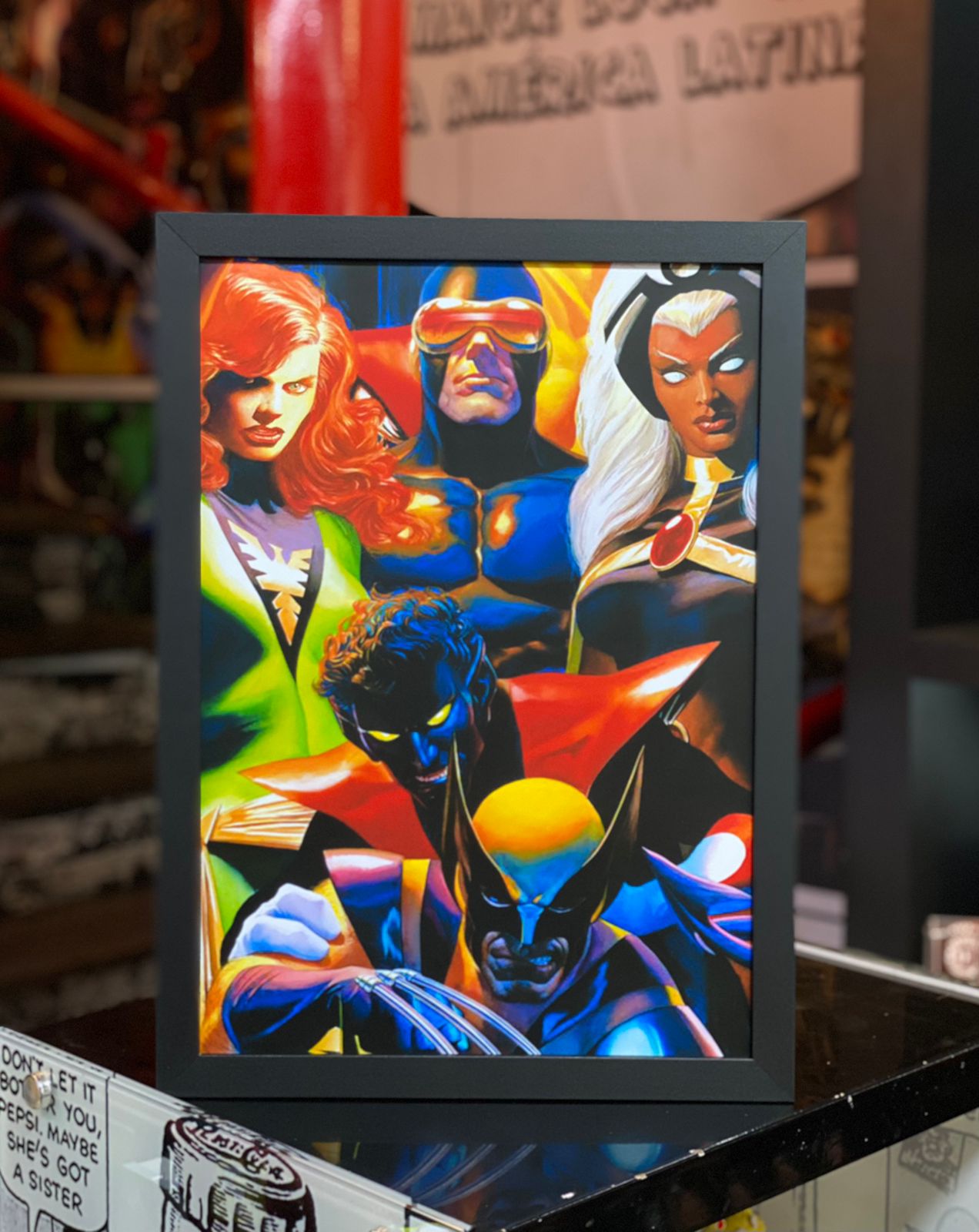 Quadro Com Moldura: X-men Marvel Comics - 46x33