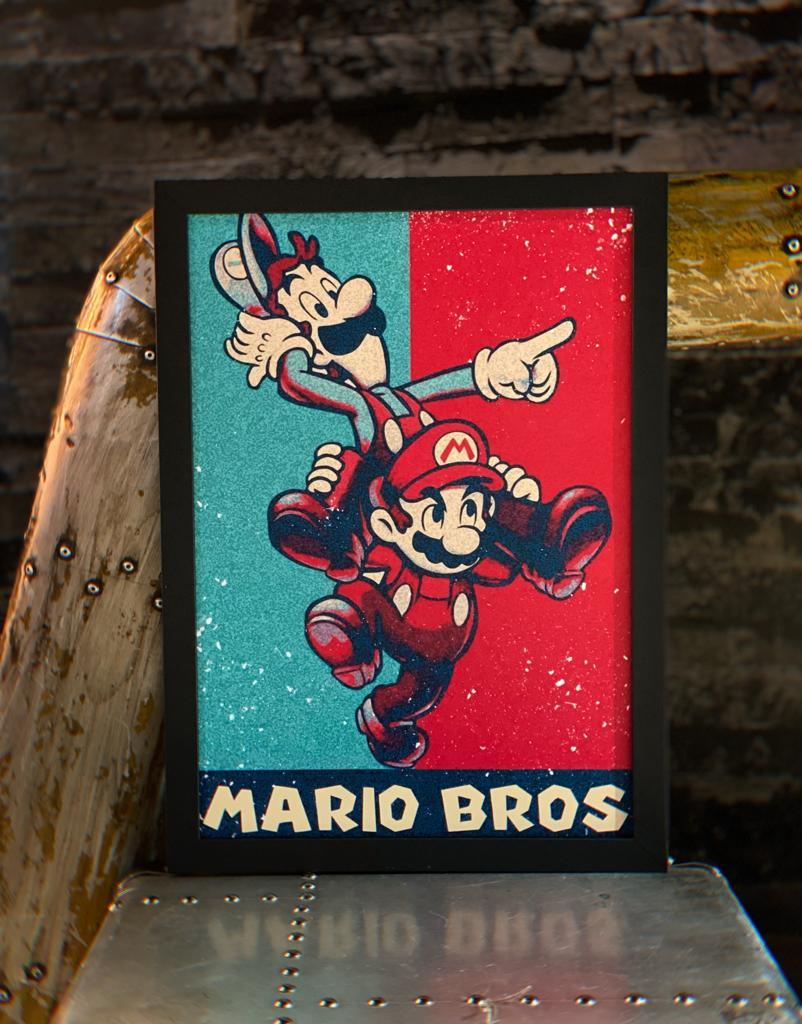 Quadro Mario e Luigi: Super Mario Bros
