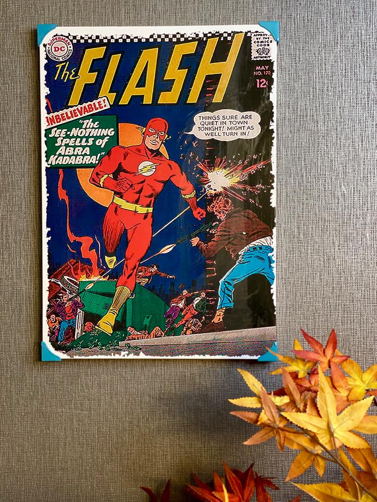 Quadro Metal: Capa Quadrinho The Flash Nº 170 - Dc Comics 41x30 - EV