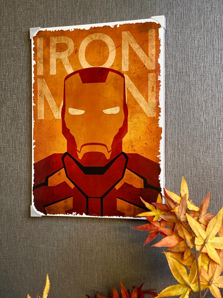 Quadro Metal: Homem de Ferro ( Iron Man ) - Marvel 41x30