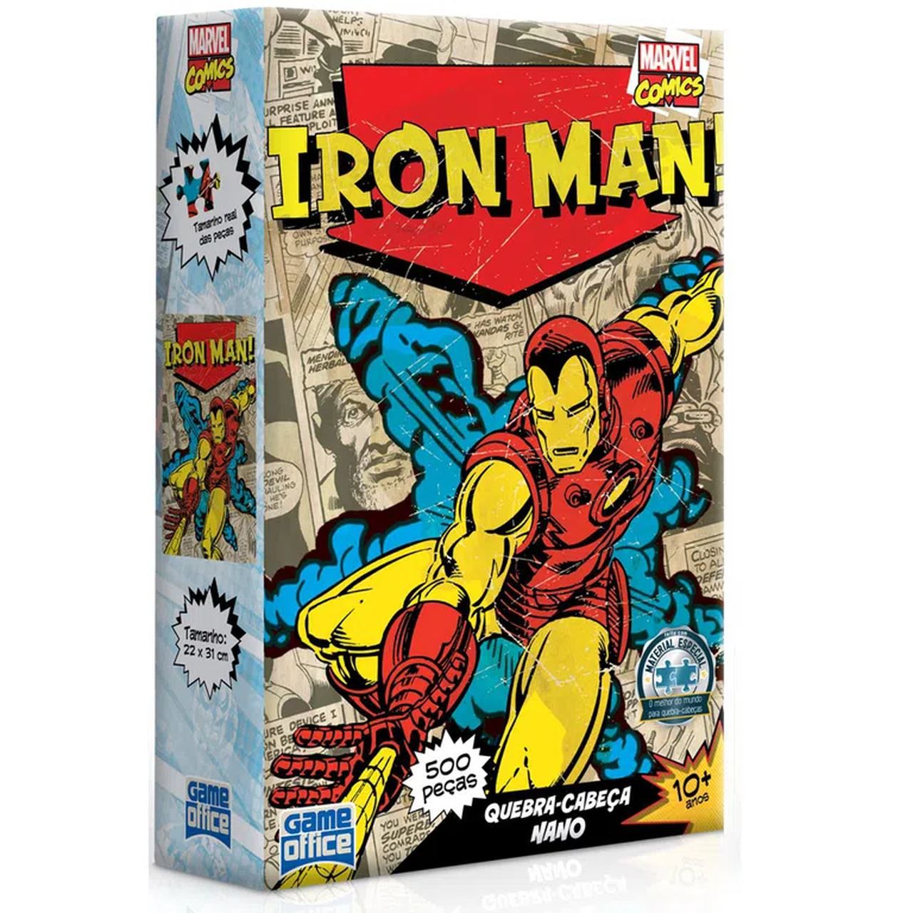 Quebra-Cabeça Homem de Ferro (Iron Man): Marvel Comics - Game Office