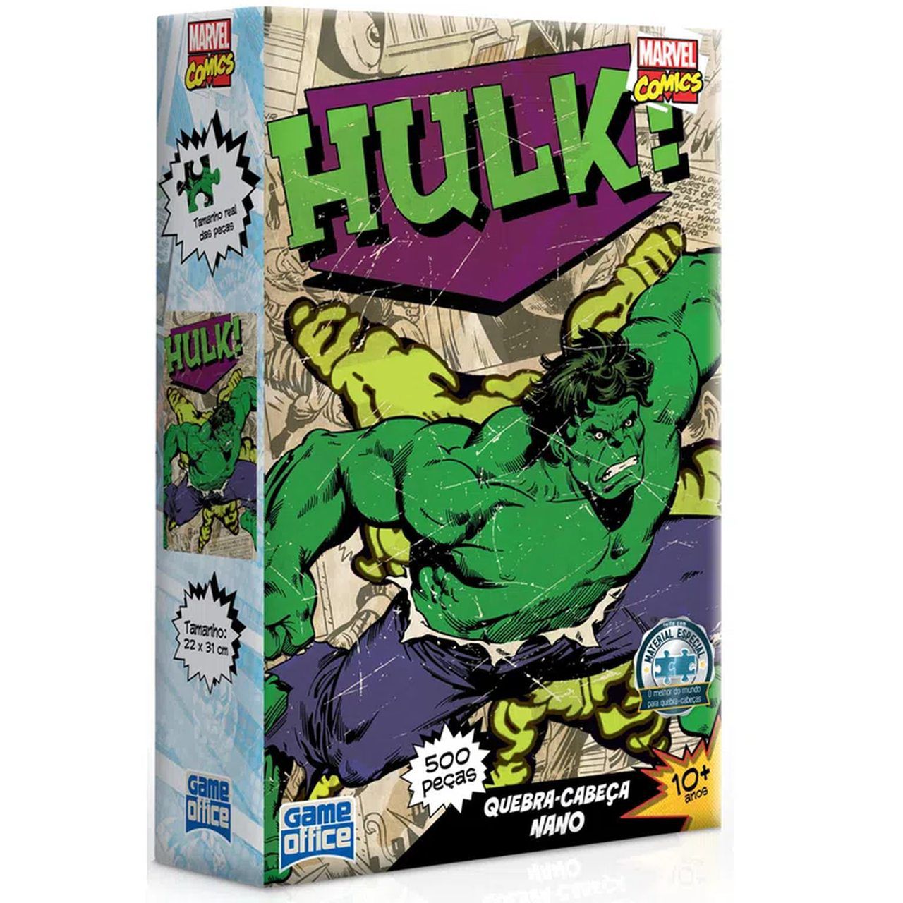 Quebra-Cabeça Hulk: Marvel Comics - Game Office