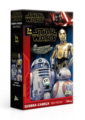 Quebra-Cabeça R2-D2, BB-8 e C3-PO: Star Wars - Jak
