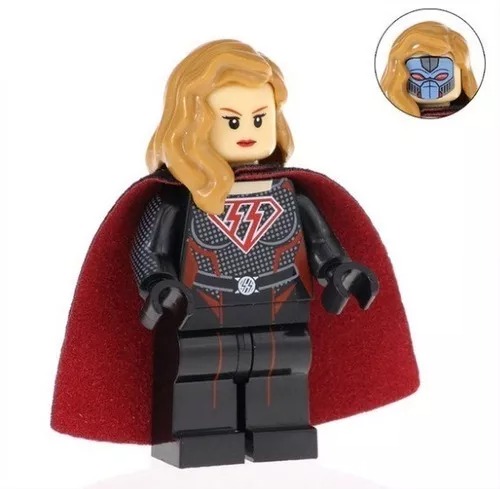Réplica Bloco de Montar Personagem Kara Terra X Overgirl: Movie DC Comics Peças Estilo Lego - MKP