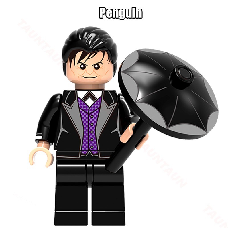 Réplica Bloco de Montar Personagem Pinguim Oswald Cobblepot Serie Batman: Peças Estilo Lego - MKP