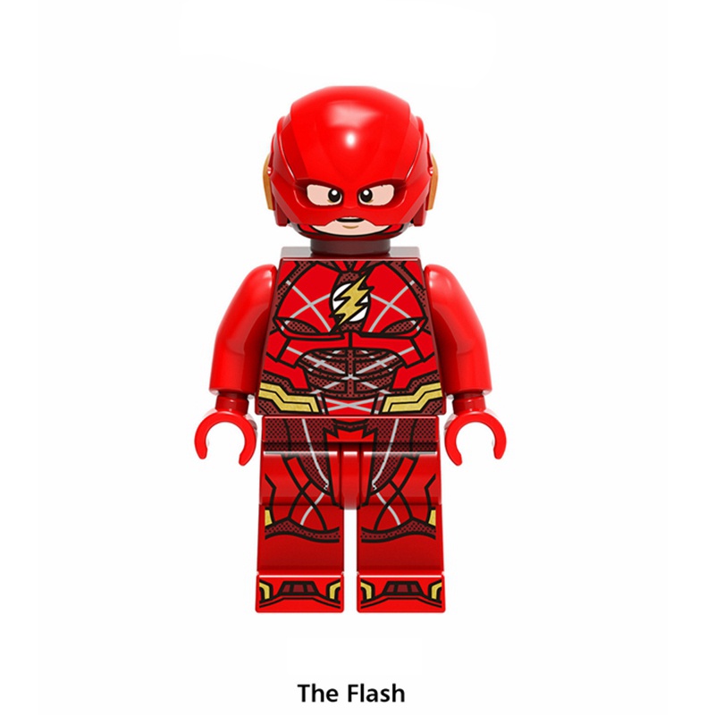 Réplica Bloco de Montar Personagem The Flash Barry Allen: Série Netfilx DC Comics Peças Estilo Lego - MKP