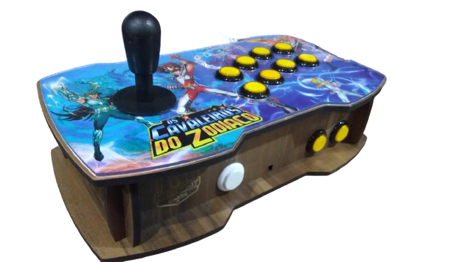 Retrô Box Fliperama Arcade "Cavaleiros do Zodíaco" (Mais de 20.000 Jogos) PlayStation 1/Nintendo/Super Nintendo
