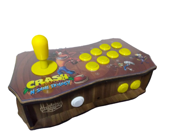 Retrô Box Fliperama Arcade "Crash Bandicoot" (Mais de 20.000 Jogos) PlayStation 1/Nintendo/Super Nintendo/Mega Drive