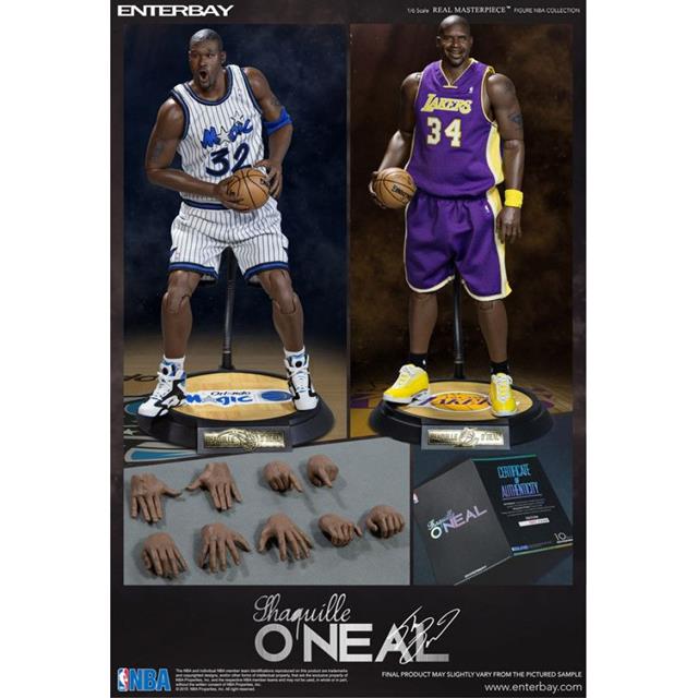 Shaquille O'Neal NBA Real Masterpiece Duo Pack Escala 1/6 - Enterbay