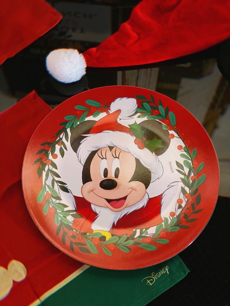 Sousplat Geek Minnie Noel: Mickey e Minnie Mouse: Disney 33CM