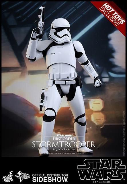 Star Wars First Order Stormtrooper (Squad Leader) Escala 1/6 - Hot Toys - CD