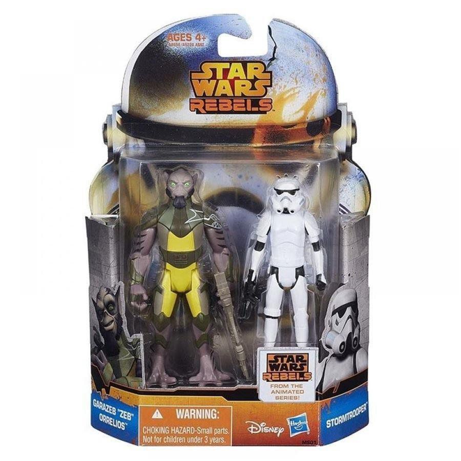 Star Wars Zeb And Stormtrooper Mission Series - Hasbro