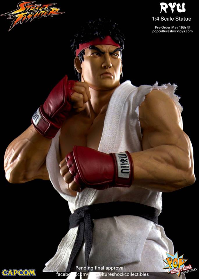 Estátua Ryu: Street Fighter Escala 1/4 - Pop Culture Shock (Produto Exposto)