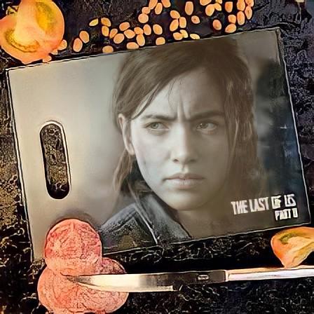 Tábua de Carne de Vidro Ellie: The Last Of Us (Part II) 35x25cm