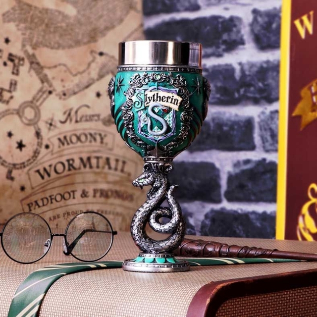 Taça Caneca 3D Brasão Casas Sonserina Slytherin Hogwarts Prime: Harry Potter - MKP