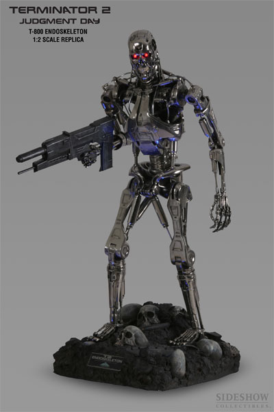 Estátua T-800 Endoskeleton: O Exterminador do Futuro 2: O Julgamento Final (Terminator 2) Escala 1/2 - Sideshow