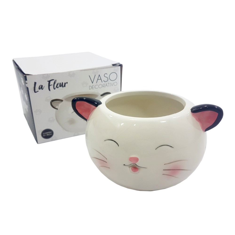 Vaso Decorativo Pets Colection: Gato - La Fleur