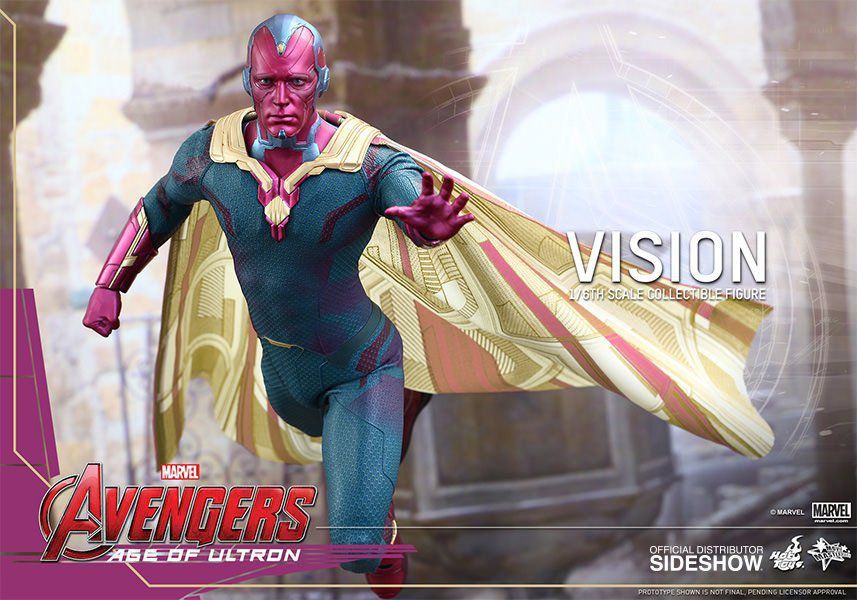 Action Figure Visão (Vision): Vingadores Era de Ultron (Age of Ultron) Escala 1/6 (MMS296) - Hot Toys - CDL