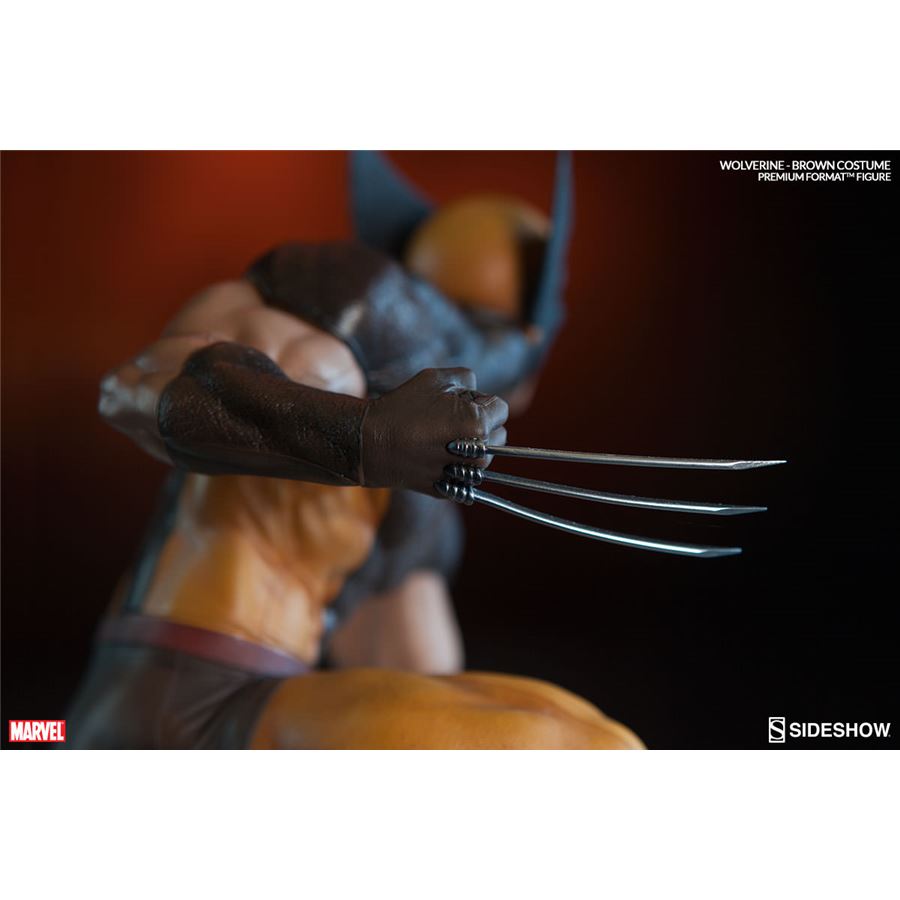 Estátua Wolverine Brown Costume Premium Format Escala 1/4 - Sideshow 