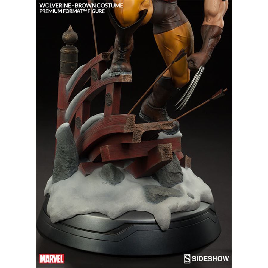 Estátua Wolverine Brown Costume Premium Format Escala 1/4 - Sideshow