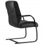 Cadeira de Escritório Fixa Preto Executiva New Onix F02 Couro Ecológico Preto - Lyam Decor