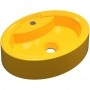 Cuba de Apoio Oval C01 Para Banheiro Onix O43 Amarelo - Lyam Decor