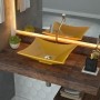 Cuba de Apoio Retangular C01 Para Banheiro Lux L38 Amarelo - Lyam Decor