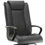 Kit 02 Cadeiras de Escritório Presidente Executiva New Onix F02 Couro Ecológico Preto - Lyam Decor