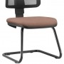 Kit 02 Cadeiras de Escritório Recepção Fixa Zip L02 Suede Rosê - Lyam Decor