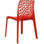 Kit 02 Cadeiras Decorativas Sala de Jantar Gruvyer F03 Vermelho - Lyam Decor