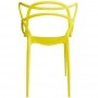 Kit 04 Cadeiras Decorativas Para Sala de Jantar Amsterdam F03 Amarelo - Lyam Decor