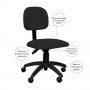 Kit Cadeira Escritório Economy Corano e Mesa Escrivaninha Industrial Soft F01 Nature Fosco - Lyam Decor
