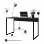Kit Para Escritório com Cadeira Economy Mesa Industrial Soft e Gaveteiro Work F01 Preto - Lyam Decor